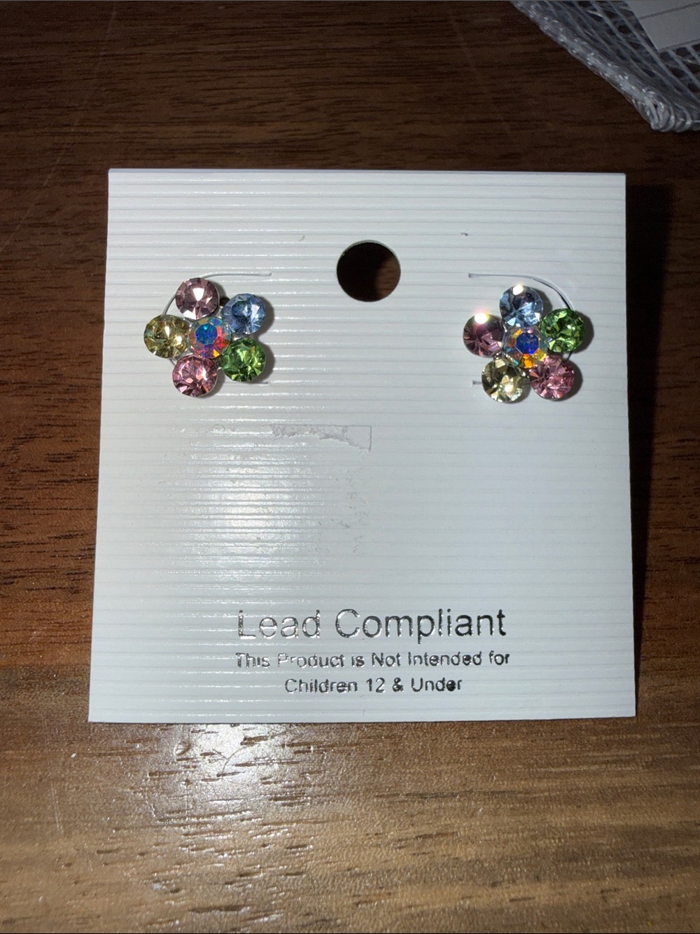 Multicolor Flower Crystal Stud Earrings - Women Jewelry